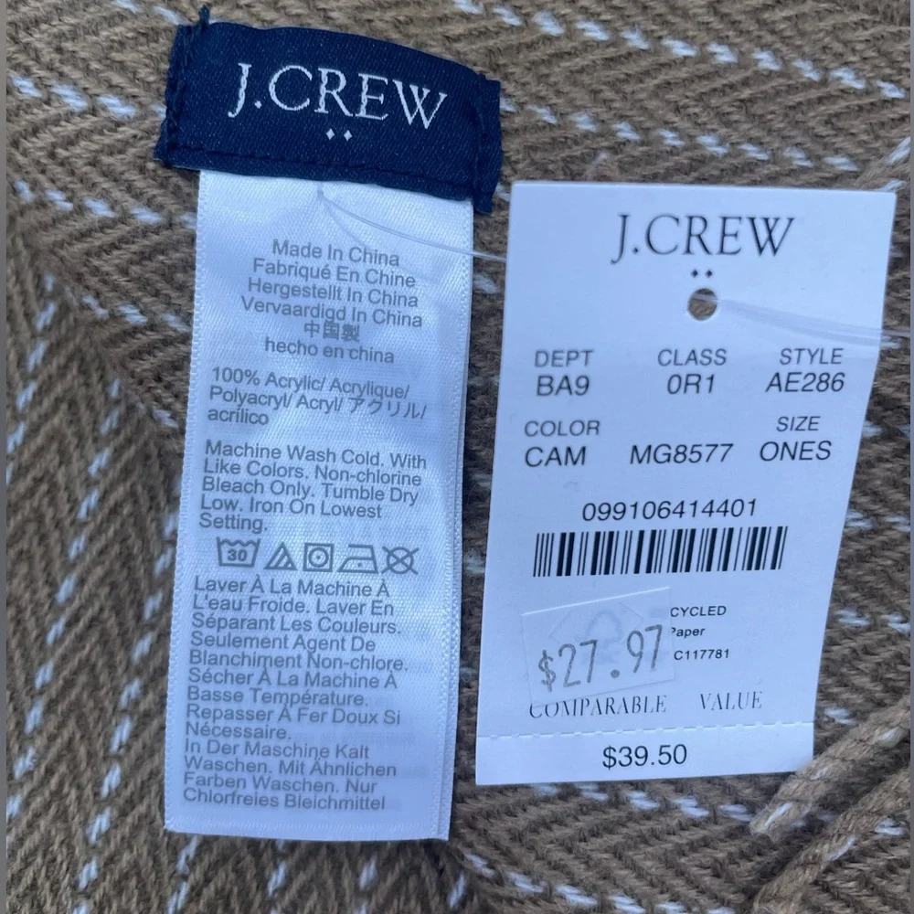 NWT Men’s J Crew Scarf